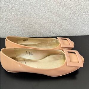 Roger Vivier Gommentine Ballet Flats, Nude 36.5/US 6.5